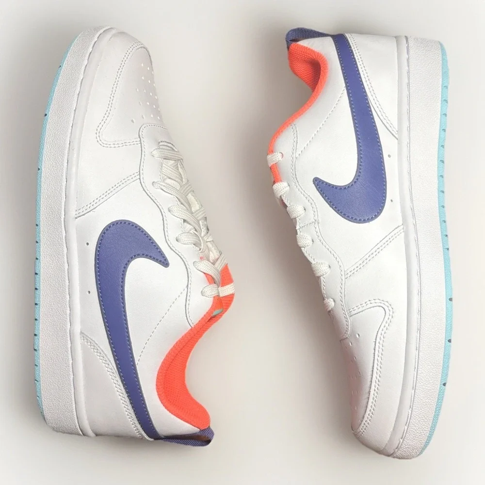Nike Court Borough 2 Low White Dark Purple Dust - BQ5448-112 Size‎ 7 Youth